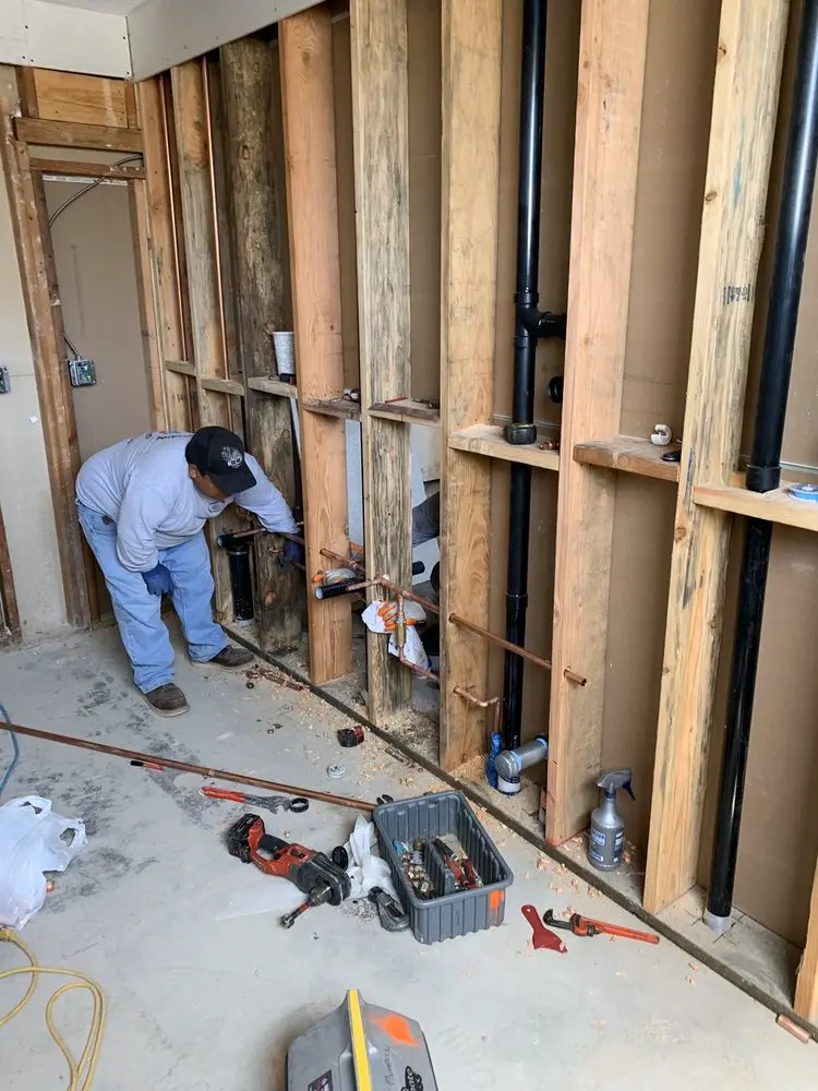 Commercial rough-in plumbing for Gas Line Repair in Indian Spring